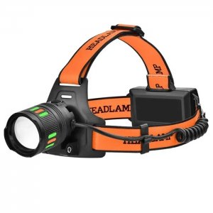 Επαναφορτιζόμενος Φακός Κεφαλής LED Zoom X-Balog με δυο Μπαταρίες 8800mAh