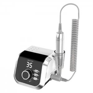 Επαγγελματικός Τροχός Νυχιών 45.000 RPM 65W με Πεντάλ και LED Οθόνη Λευκό