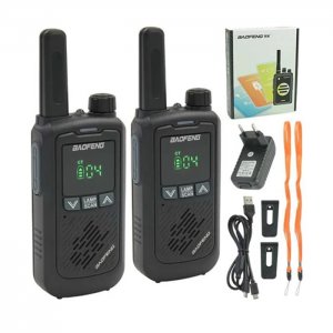 Ασύρματοι Πομποδέκτες Walkie Talkie Baofeng Μαύρο (2 Τμχ)