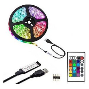 ANDOWL 3m LED Αδιάβροχη Ταινία Ρυθμιζόμενης Έντασης Φωτισμού - RGB Φωτισμού με Τηλεχειριστήριο