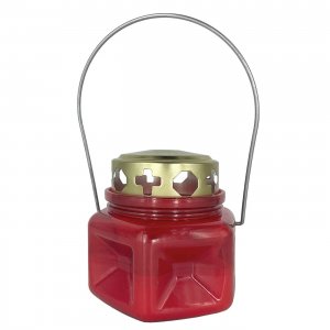 Φαναράκι με Κερί για Άγιο Φως 9x8.5cm – Αντιανεμικό