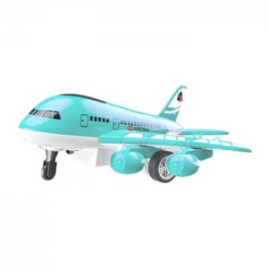 Τηλεκατευθυνόμενο Αεροπλάνο RC Airbus με LED Φώτα και Τηλεχειριστήριο Πράσινο