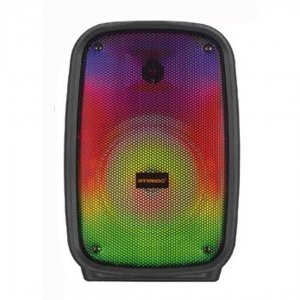 Ηχείο Karaoke Arrango 8 Bluetooth με Μικρόφωνο, LED Φωτισμό και FM σε Μαύρο Χρώμα