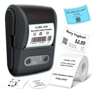 Ασύρματος Θερμικός Εκτυπωτής Ετικετών Bluetooth Mini Φορητός USB