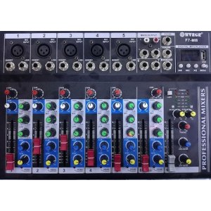 Μίκτης Ήχου DJ 7 Καναλιών με Bluetooth Streaming, USB και Επαγγελματικά FX WVNGR F7-MB