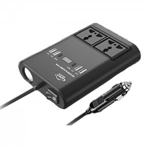 Μετατροπέας Ρεύματος Αυτοκινήτου 12V σε 220V με 2 Πρίζες USB