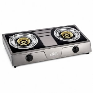 Διπλή Επιτραπέζια Εστία Υγραερίου Inox Winning Star 2500W