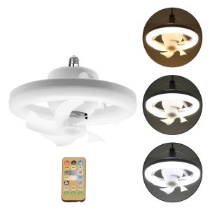 Φωτιστικό LED Οροφής Rixme 60W με Ανεμιστήρα 360° και Τηλεχειριστήριο