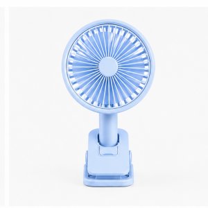 Mini Ανεμιστήρας USB με Κλιπ και LED Φωτισμό Diandi Επαναφορτιζόμενος Μπλε