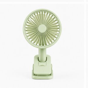 Mini Ανεμιστήρας USB με Κλιπ και LED Φωτισμό Diandi Επαναφορτιζόμενος Πράσινο