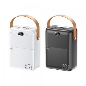 Power Bank REMAX 80000mAh – Γρήγορη Φόρτιση 27W PD και 22.5W QC - 4 Συσκευές, LED Οθόνη, Μεγάλη Χωρητικότητα