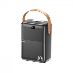 Power Bank REMAX 80000mAh – Γρήγορη Φόρτιση 27W PD και 22.5W QC - 4 Συσκευές, LED Οθόνη, Μεγάλη Χωρητικότητα Μαύρο