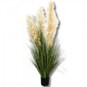 150cm Τεχνητά Διακοσμητικό Φυτό Pampas Grass σε Γλάστρα