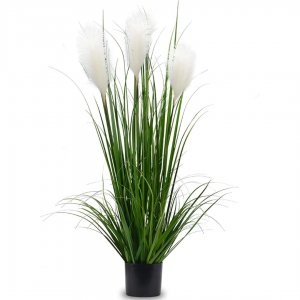 180cm Τεχνητά Διακοσμητικό Φυτό Pampas Grass σε Γλάστρα