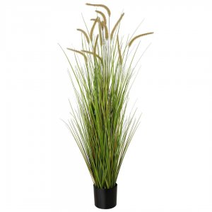 120cm Τεχνητό Διακοσμητικό Φυτό Pampas Grass σε Γλάστρα