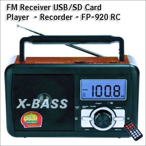 Digital Music Player - Recorder with USB,SDcard - FM Radio - XBass Speaker Remote Control EPE