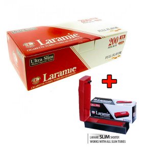 Laramie Μηχανή Γεμίσματος Slim Άδειων τσιγάρων + 200 Slim τσιγαροσωλήνες