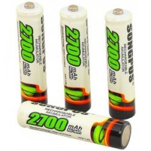 Επαναφορτιζόμενη μπαταρία AAA SONGPUS Νi-MH 1,2V - 1600mAh - 4 τεμάχια