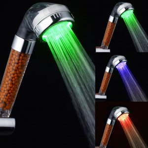 Τηλέφωνο Ντους Health Spa με φωτισμό LED &amp; Φίλτρο Αρνητικών Ιόντων