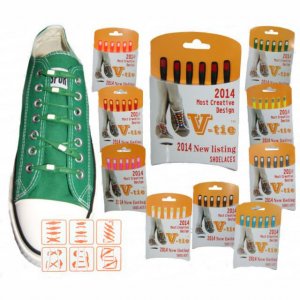 Κορδόνια Σιλικόνης V-Tie Slicon Shoe Laces - Σετ 6 Τεμαχίων