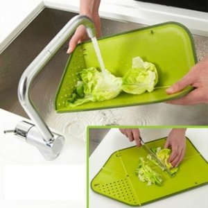 Πτυσσόμενο Σουρωτήρι &amp; Βάση Κοπής Rinse&amp;Chop