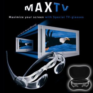 Γυαλιά Μεγέθυνσης 2.5Χ Max TV - Διπλασιάζουν το μέγεθος της τηλεόρασης