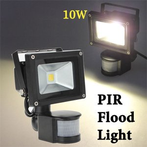Προβολέας LED 10w με Ανιχνευτή Κίνησης Λευκό 6000K Υψηλής Φωτεινότητας 900LM