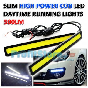 Φώτα Ημέρας Αυτοκινήτου Slim High Power 12W COB LED Daytime Running Lights