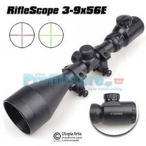 Διόπτρα Μονόκυαλο Σκοπευτικό - Hunting Rifle Scope 3-9Χ56E Illuminated Zoom x9