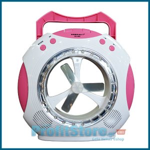 Multimedia USB,SDcard Player, Speaker, FM Radio, Φωτιστικό LED &amp; Ανεμιστήρας