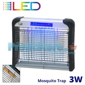 Ηλεκτρικό Εντομοκτόνο 3W LED 25m2 - Εντομοπαγίδα Νέας Γενιάς με Μηδενική κατανάλωση Εξολοθρευτής Κουνουπιών &amp; Εντόμων
