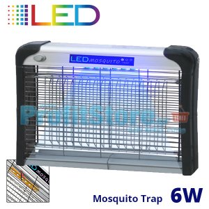 Ηλεκτρικό Εντομοκτόνο 6W LED 50m2 - Εντομοπαγίδα Νέας Γενιάς με Μηδενική κατανάλωση Εξολοθρευτής Κουνουπιών &amp; Εντόμων