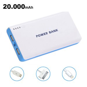 Power Bank 2,1A - Μπαταρία Γίγας 20.000mAh για Κινητά, Gps, Κάμερες &amp; Tablet