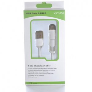 USB Καλώδιο Lighting Cable 2 σε 1, για Android και iPhone 5, 5s, 6