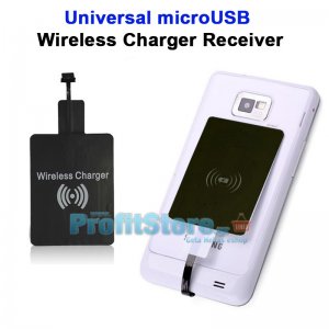 Universal Ασύρματος Δέκτης Φόρτισης Qi Wireless Charger Receiver για microUSB Κινητά