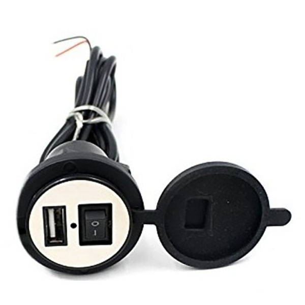 Κιτ Παροχής Ρεύματος Μοτοσυκλέτας με Θύρα USB & Βάση Στήριξης 12V