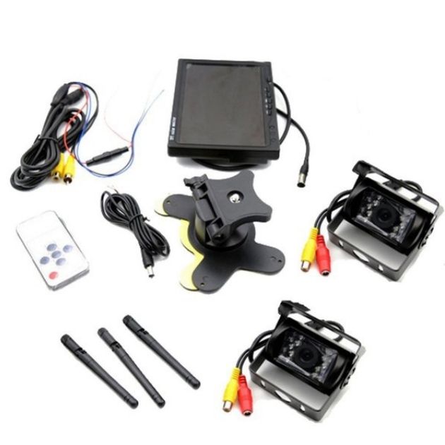 Σετ 2 Ασύρματες Κάμερες Οπισθοπορείας Αυτοκινήτου με Οθόνη 
