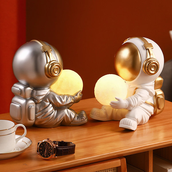 Διακοσμητικό Φως Σπιτιού - Αστροναύτης Άγαλμα / Μινιατούρα με Αποθηκευτικό Χώρο Μικρών Αντικειμένων