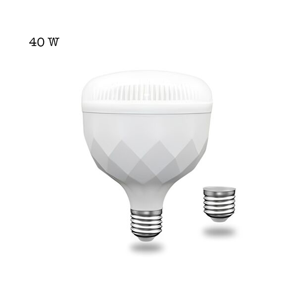 Led Λάμπα Ψυχρού Λευκού Φωτισμού E27 40W 220V 3200LM 6500K