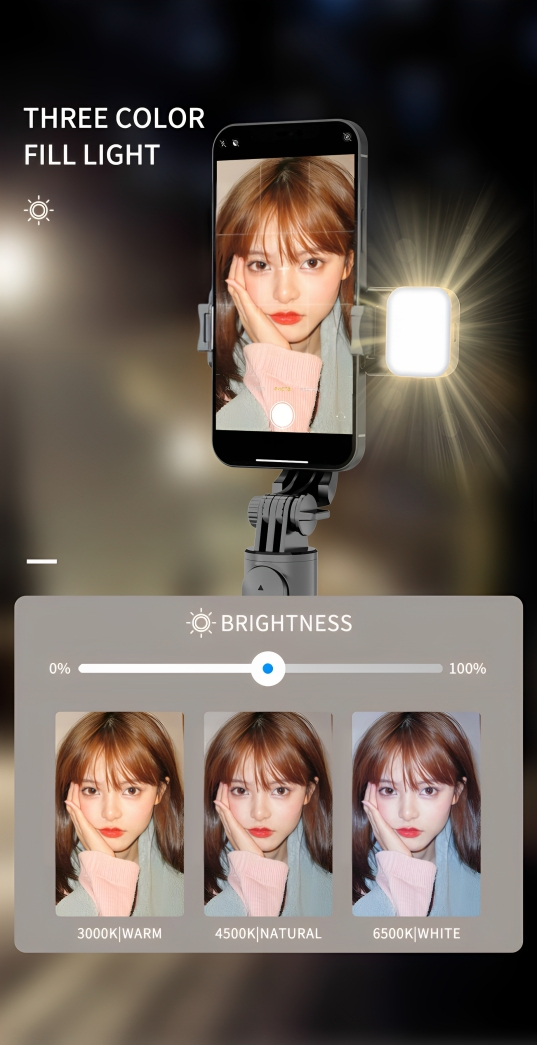 2 σε 1 Selfie-Stick και Τρίποδη Βάση Κινητού με Τηλεχειριστήριο - Andowl