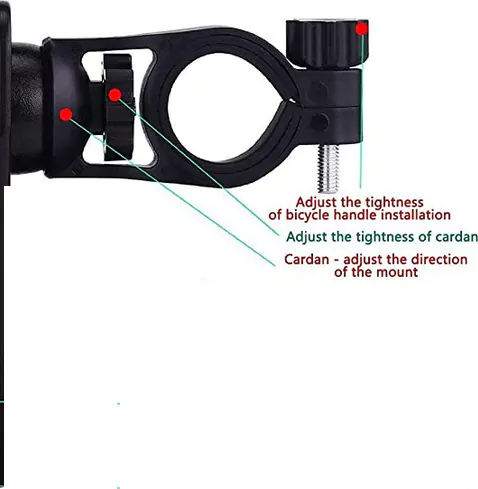 Moxom Ρυθμιζόμενη Αδιάβροχη Βάση Στήριξης Κινητού Ποδηλάτου ή Μηχανής για Κινητό 5.5″ έως 7.2″