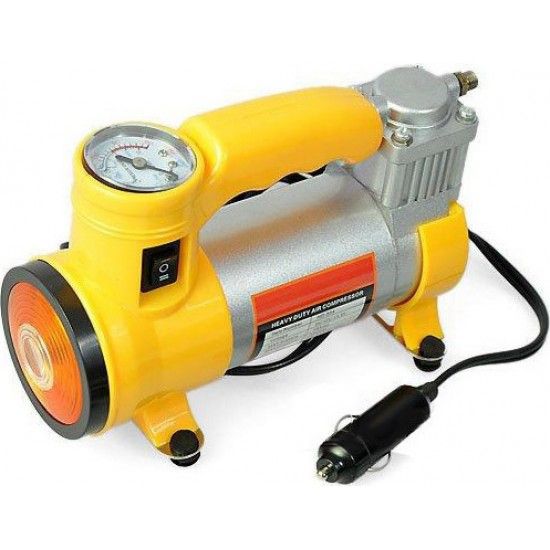 Mini Τρόμπα Αυτοκινήτου Έκτακτης Ανάγκης Andowl με καλώδιο αναπτήρα 12V & ενσωματωμένο φακό 