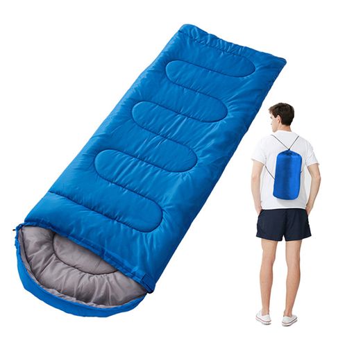 Υπνόσακος Μονός 2 Εποχών με Κουκούλα 180x30x75cm Μπλε