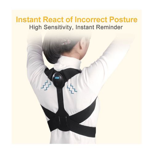 Ελαστική Ζώνη Υποστηρικτής Πλάτης Υψηλής Ποιότητας - Διόρθωση Στάσης Σώματος, Μέσης με Οθόνη LCD και Αισθητήρα