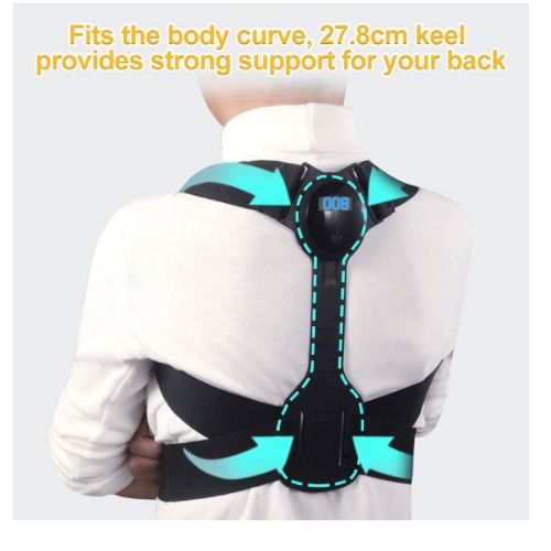 Ελαστική Ζώνη Υποστηρικτής Πλάτης Υψηλής Ποιότητας - Διόρθωση Στάσης Σώματος, Μέσης με Οθόνη LCD και Αισθητήρα