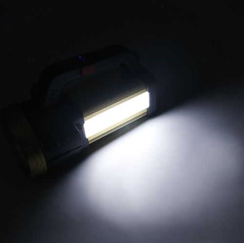 Επαναφορτιζόμενος Αδιάβροχος LED Διπλός Φακός Ψυχρό Λευκό με 3 Λειτουργιές Φωτισμού