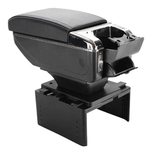 Τεμπέλης Αυτοκινήτου με Ποτηροθήκη Τασάκι και 4 USB Θύρες