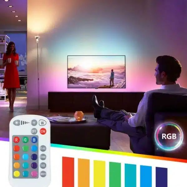 LED Dimmable Λάμπα 4.8W E27 RGB Σφαιρική G45 4.8W 220V με Ασύρματο Χειριστήριο 
