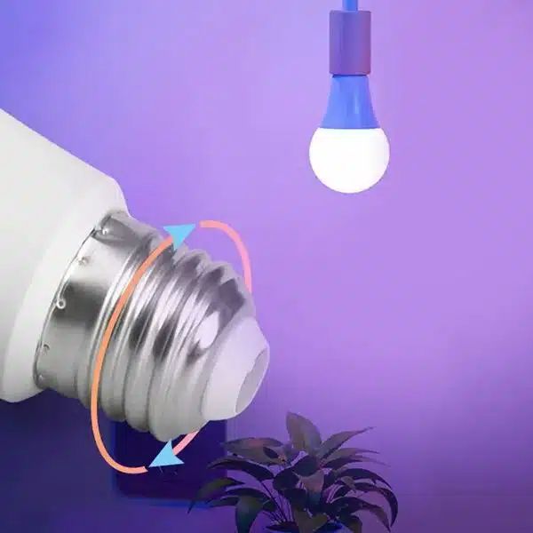 LED Dimmable Λάμπα 4.8W E27 RGB Σφαιρική G45 4.8W 220V με Ασύρματο Χειριστήριο 