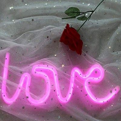 Διακοσμητικό Neon LED Φωτιστικό Love Retro Love Decoration Lamp 13x34 cm 